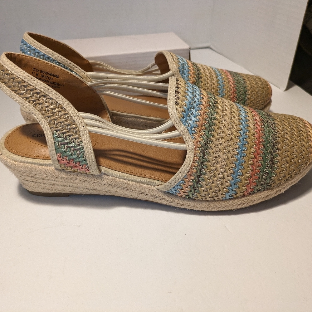 Comfortview Espadrilles Wedge Multiple Color Clos… - image 2